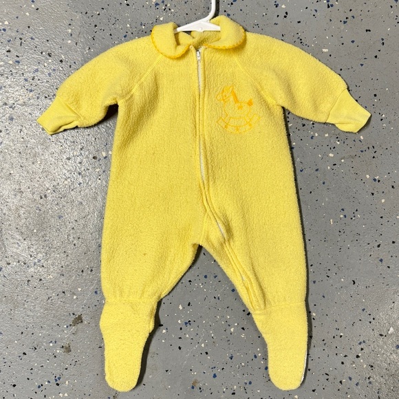 Royal Heir Yellow Infant Footsie Sleeper One Piece - Picture 8 of 10